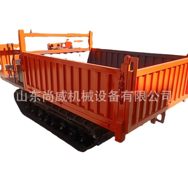 爬山虎运输车全地形柴油农用履带运输车山区田园果园爬坡王自卸车图5