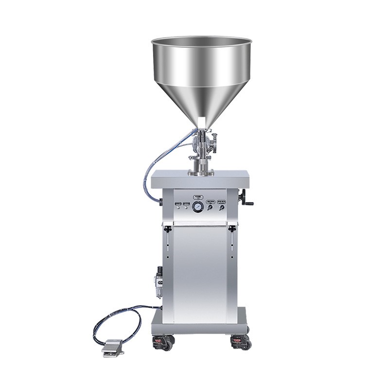 半自动立式膏液带搅拌定量灌装机 单头膏体分装填充机 小型定量灌图5