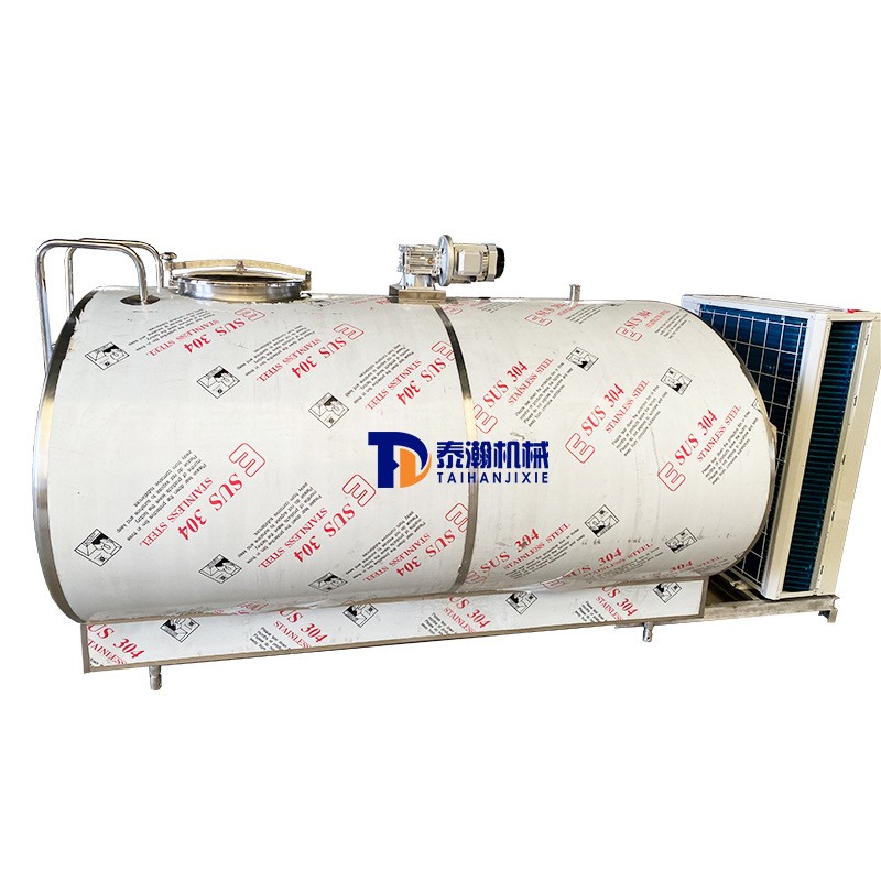 不锈钢牛奶制冷罐 全自动带搅拌果酒保鲜运输设备 卧式鲜奶罐包邮图5