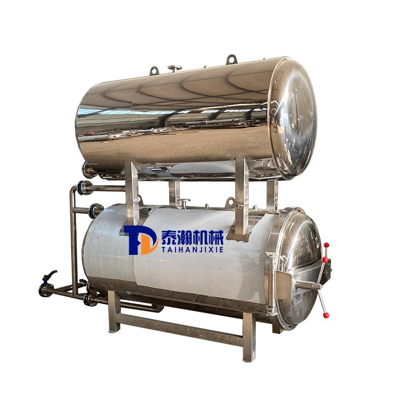 热水循环高温食品灭菌锅 1500型卤猪蹄高压杀菌锅 定做不锈钢托盘图2