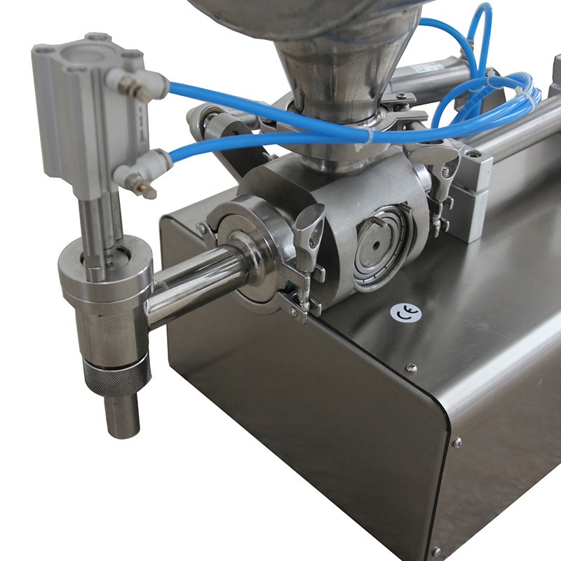 半自动膏体罐装机蜂蜜花生酱老干妈辣椒酱牛肉酱可搅拌定量灌装机图3