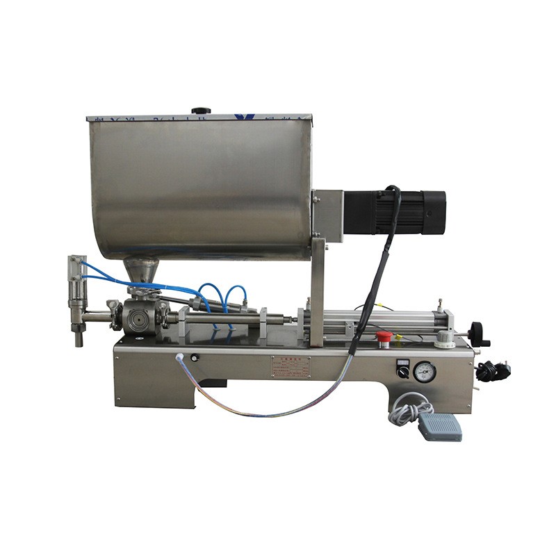 半自动膏体罐装机蜂蜜花生酱老干妈辣椒酱牛肉酱可搅拌定量灌装机图5