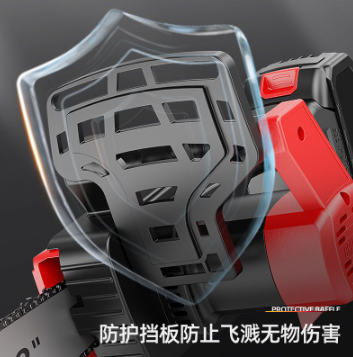 德国锂电锯充电手提式电链锯家用户外无线小型单手伐木砍树修枝锯图2