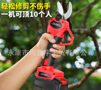 无线锂电电动剪刀果树修枝剪充电式强力园林手持电剪刀树枝电剪子图4
