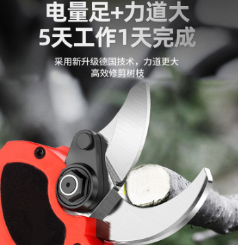 电动剪刀果树充电式修剪树枝锂电池剪子高空修枝剪树剪刀剪枝神器图3