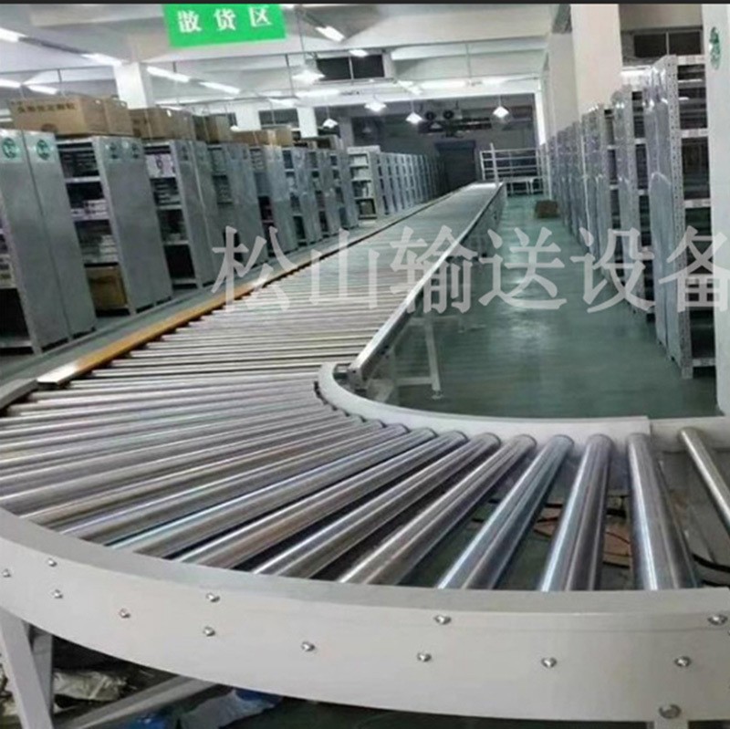 动力滚筒线输送机传送带托辊输送带无动力流水线手推滚轮架地滚线图5