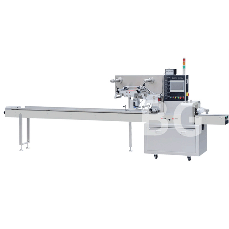 米饼食品枕式包装机 多功能仙贝背封包装机雪饼全自动包装机图5