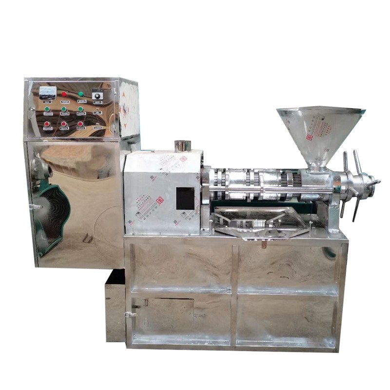 现货优惠小型不锈钢60型 70型 80型菜籽花生食用油螺旋榨油机图5