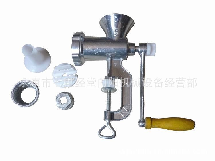 TB-5号手动绞肉机 多用铝合金家用绞肉机 灌肠机 磨粉机 压面器图2