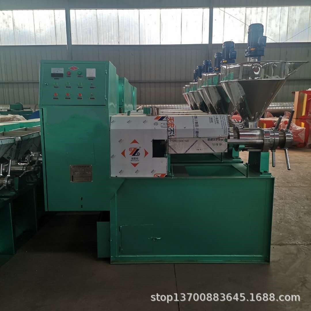 螺旋榨油机商用中型花生菜籽压油机 家用油坊全自动榨油机图2