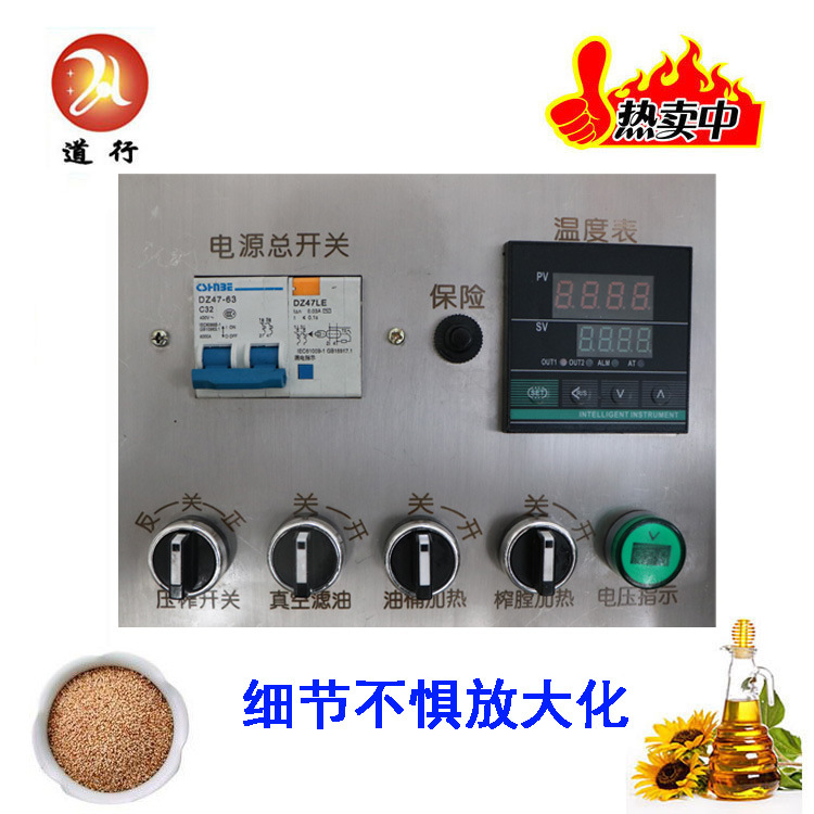 道行牌多功能商用榨油机 商用小型榨油机 全自动螺旋榨油机厂家图3