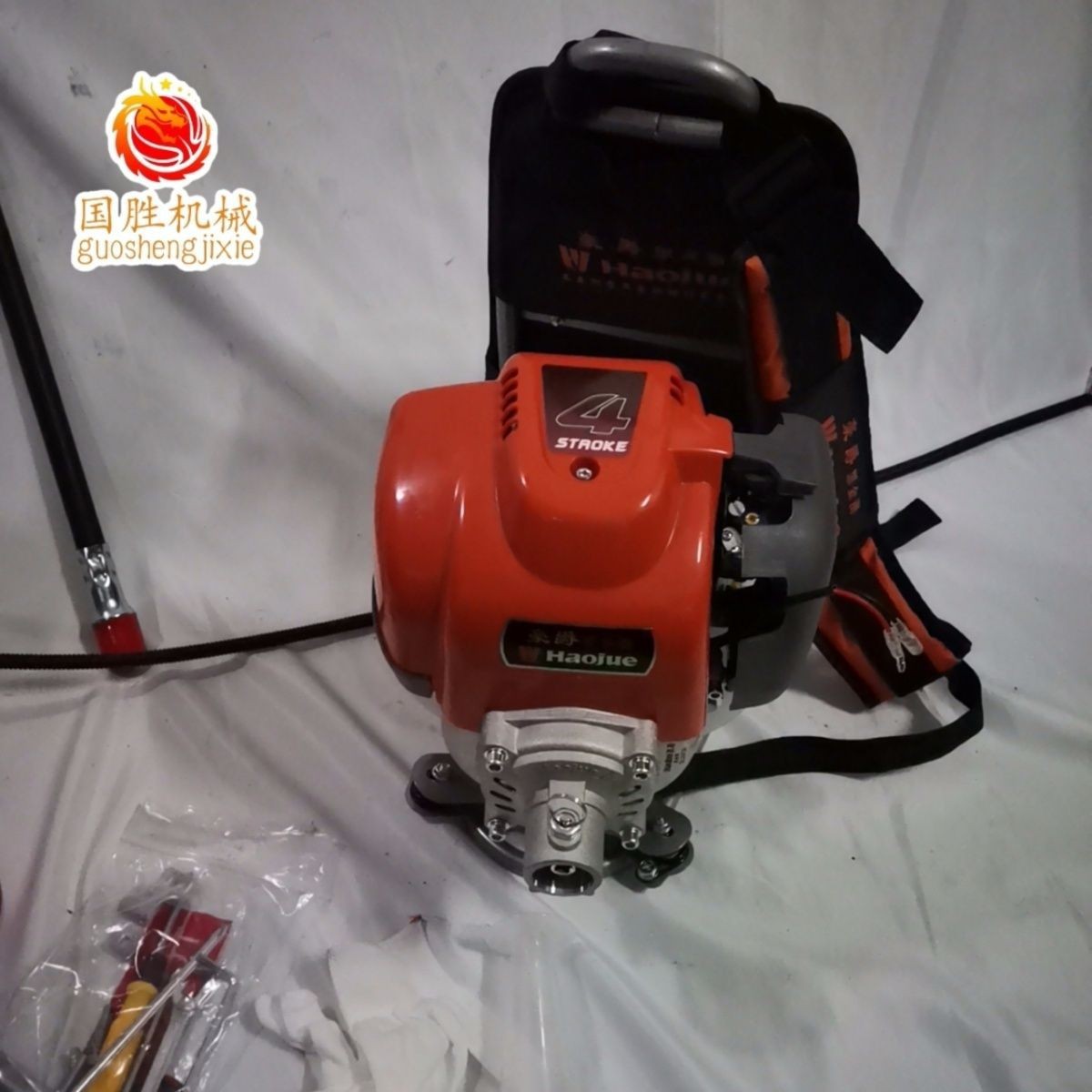 豪爵黑金刚割草机四冲程背负式小型除草机多功能松土农用开荒家用图2