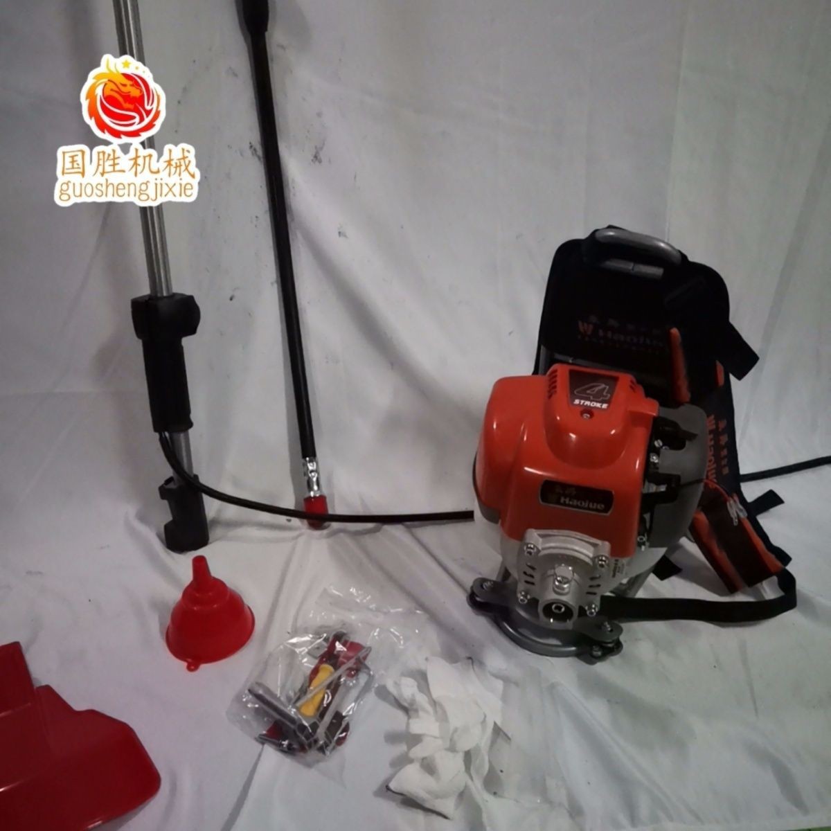 豪爵黑金刚割草机四冲程背负式小型除草机多功能松土农用开荒家用图4