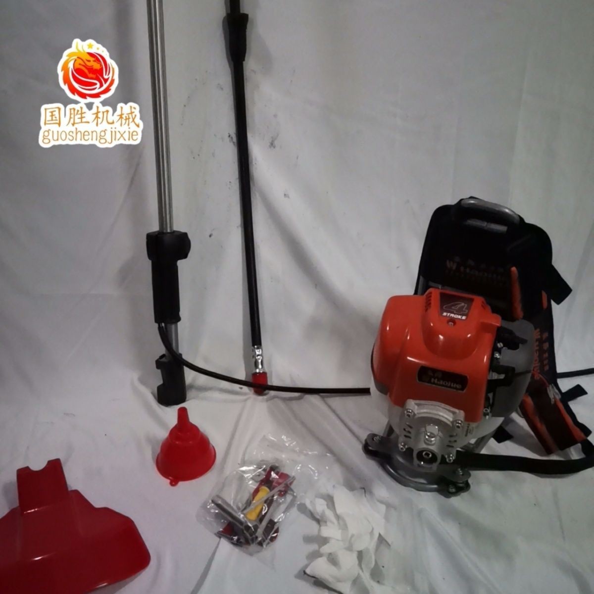 豪爵黑金刚割草机四冲程背负式小型除草机多功能松土农用开荒家用图3