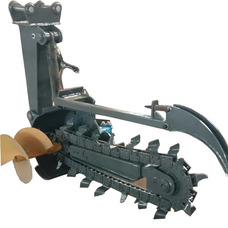 电力埋线缆用挖掘机配开沟机 液压挖沟机价格 挖掘机改装开沟机图5