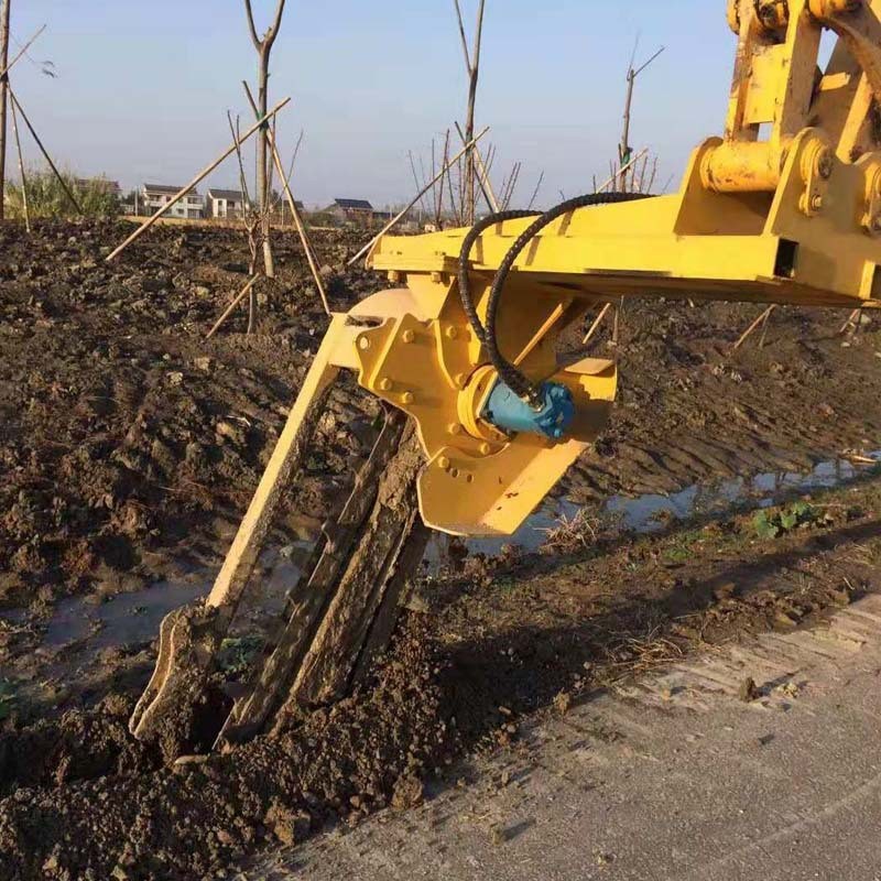 电力埋线缆用挖掘机配开沟机 液压挖沟机价格 挖掘机改装开沟机图2