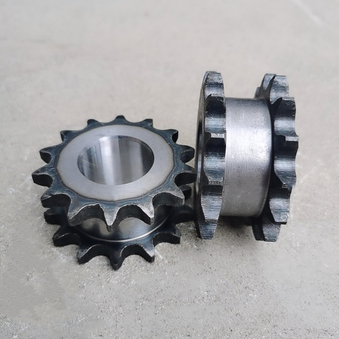 单排双排传动链齿轮 加厚非标工业链轮 大型机械输送链轮钢齿轮图2