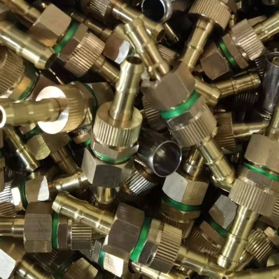 喷雾器配件高压喷药管子铜接头铜小活接头喷雾器打药管接头铜组件图4