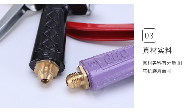 280 380 40 55 58型高压水枪清洗机洗车枪头喷枪加大加重加厚铜头图3