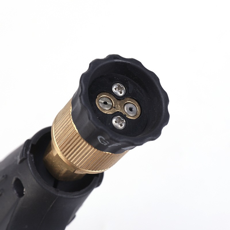 280型380型58型 清洗机洗车铜喷枪 两位电动洗车器高压洗车枪图2