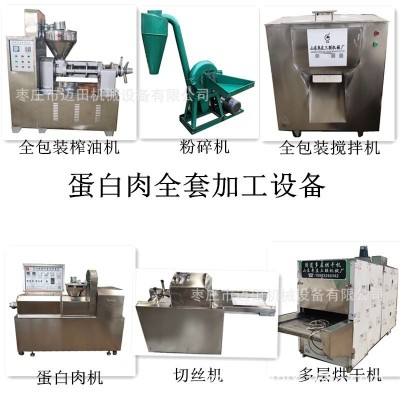 全自动蛋白肉机人造肉机加工设备素牛排机器干面皮机面藕面筋片机