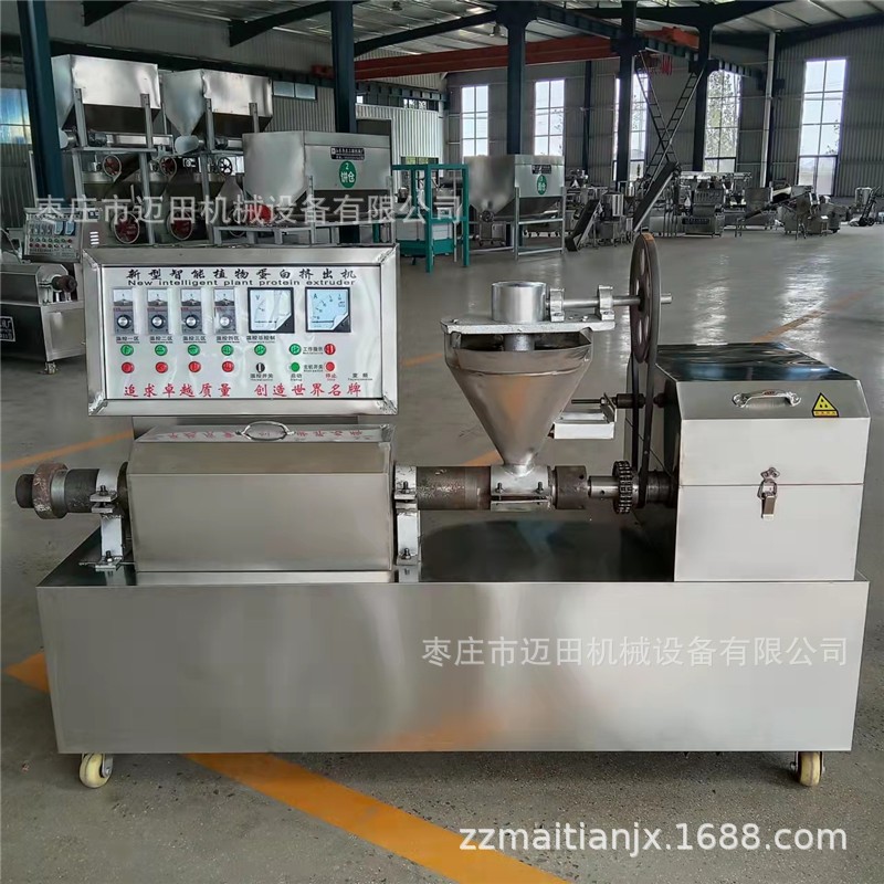 全自动蛋白肉机人造肉机加工设备素牛排机器干面皮机面藕面筋片机图5