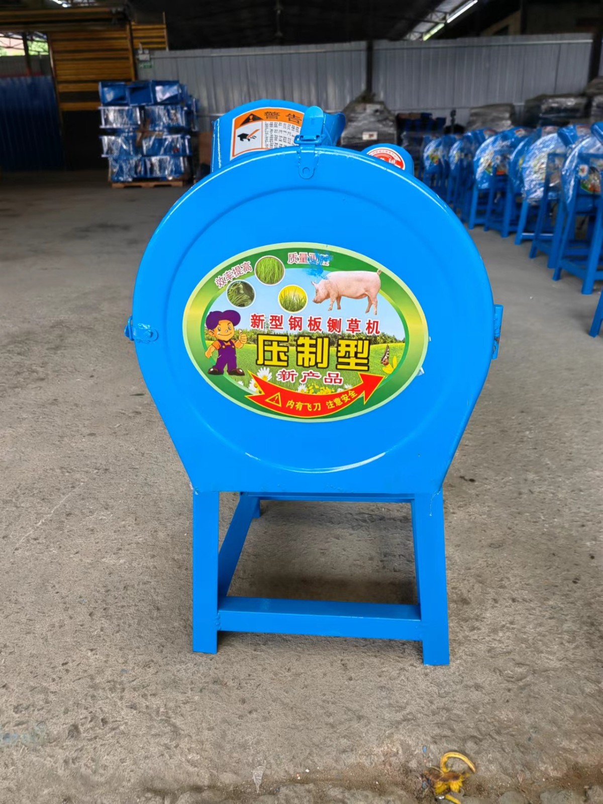 《工厂直供》喂养家禽带开关小型家用简便猪草机切草机图5