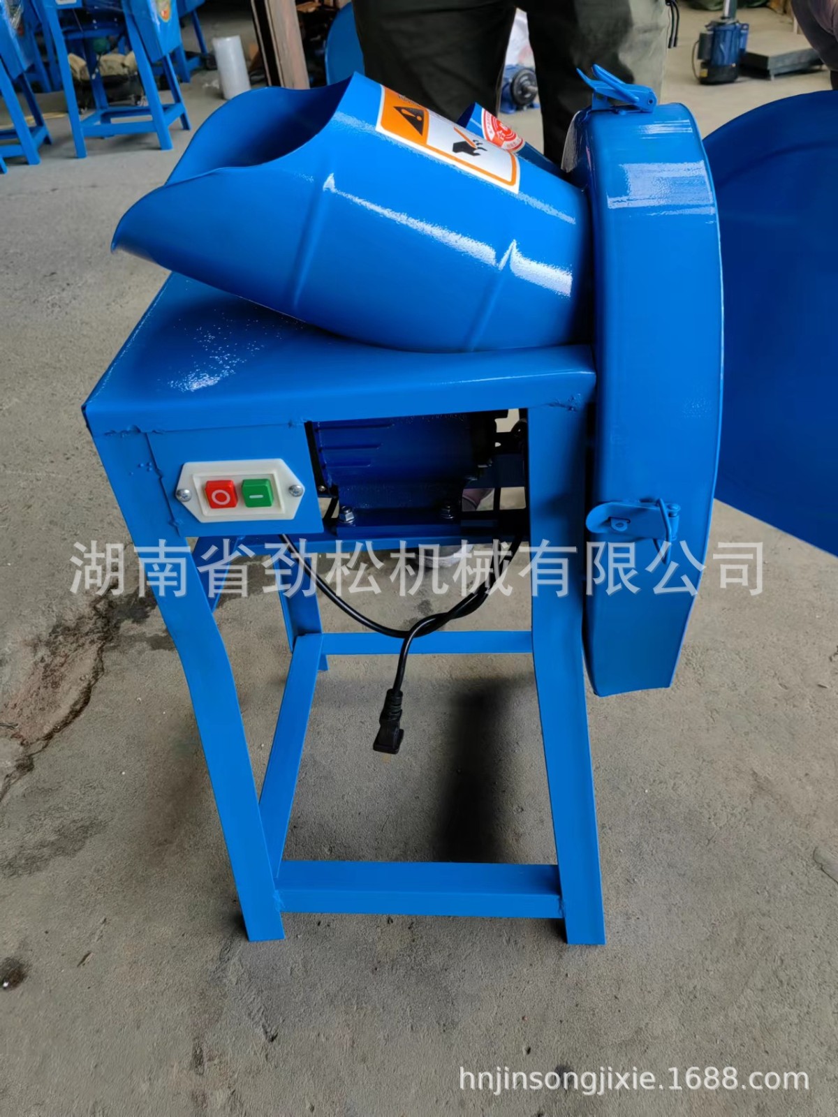 《工厂直供》喂养家禽带开关小型家用简便猪草机切草机图2