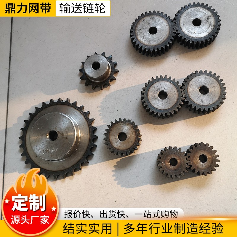 大节距输送链条链轮 单双排机械配件工业链条不锈钢链轮工业齿轮图5