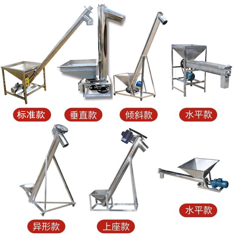 304/201不锈钢绞龙连续式提升机真空面粉塑料粉末上料螺旋输送机图4
