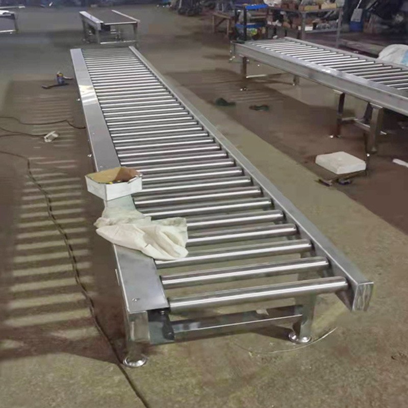 滚筒输送机304不锈钢无动力物流搬运滚筒输送机90度转弯输送机图4