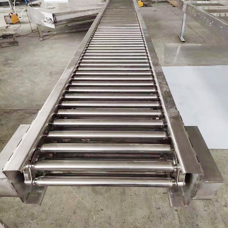 滚筒输送机304不锈钢无动力物流搬运滚筒输送机90度转弯输送机图2