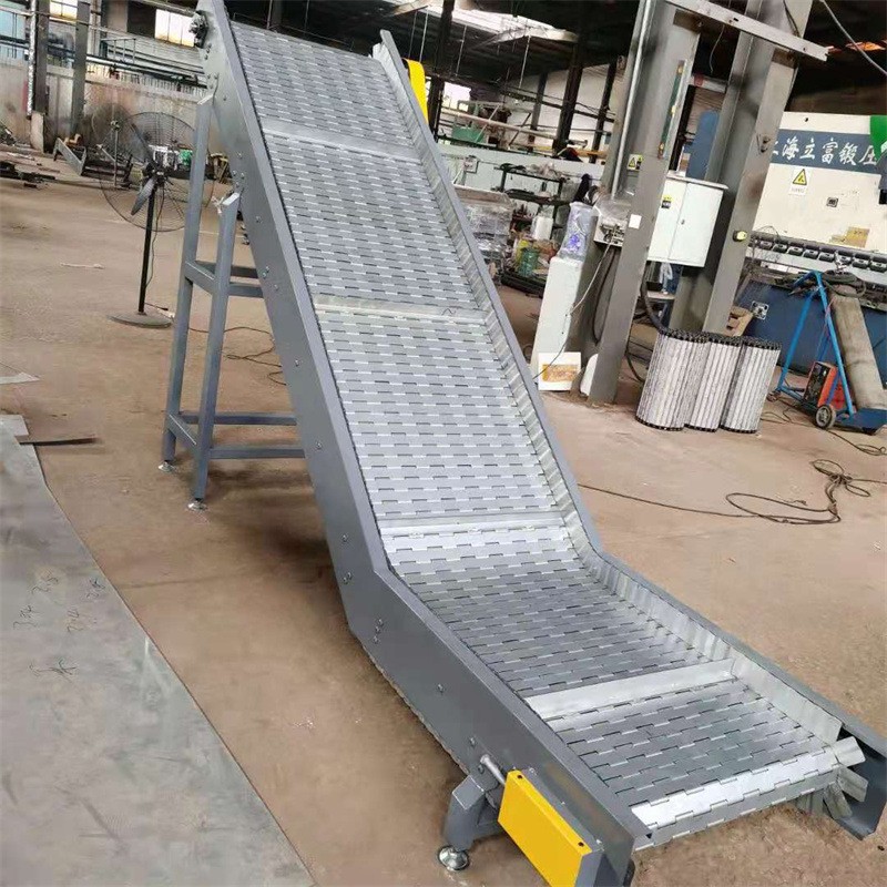 链板提升机 爬坡链板输送机不锈钢网链输送机耐高温流水线传送机图3
