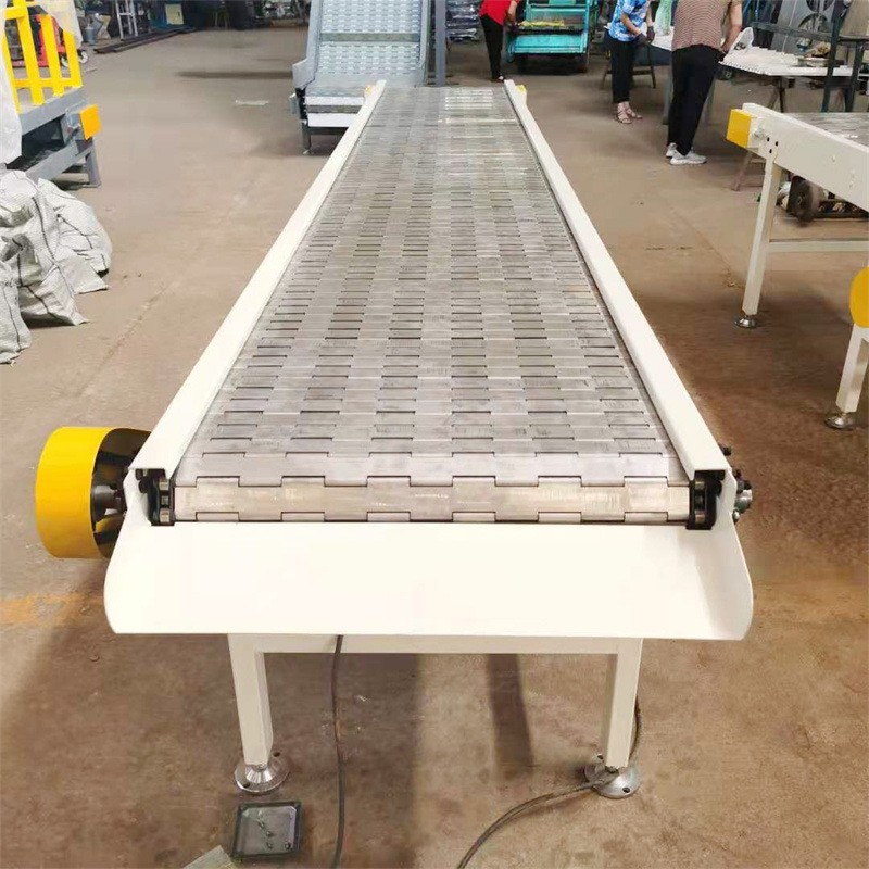 链板提升机 爬坡链板输送机不锈钢网链输送机耐高温流水线传送机图4