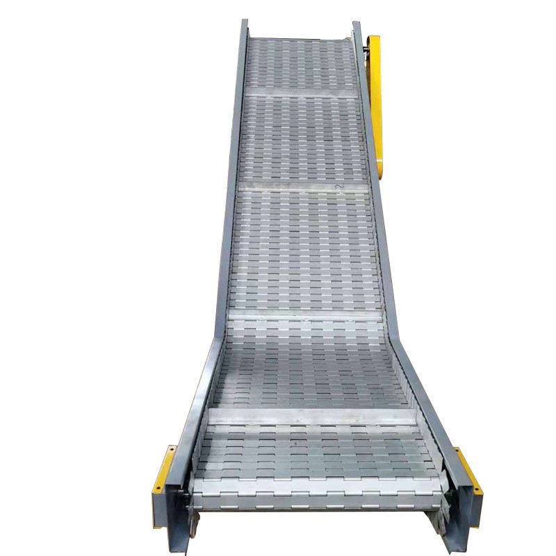 链板提升机 爬坡链板输送机不锈钢网链输送机耐高温流水线传送机图5