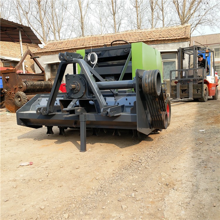 稻草秸秆捡拾圆捆打捆机 小麦玉米秸秆收割粉碎打包机生产厂家图4