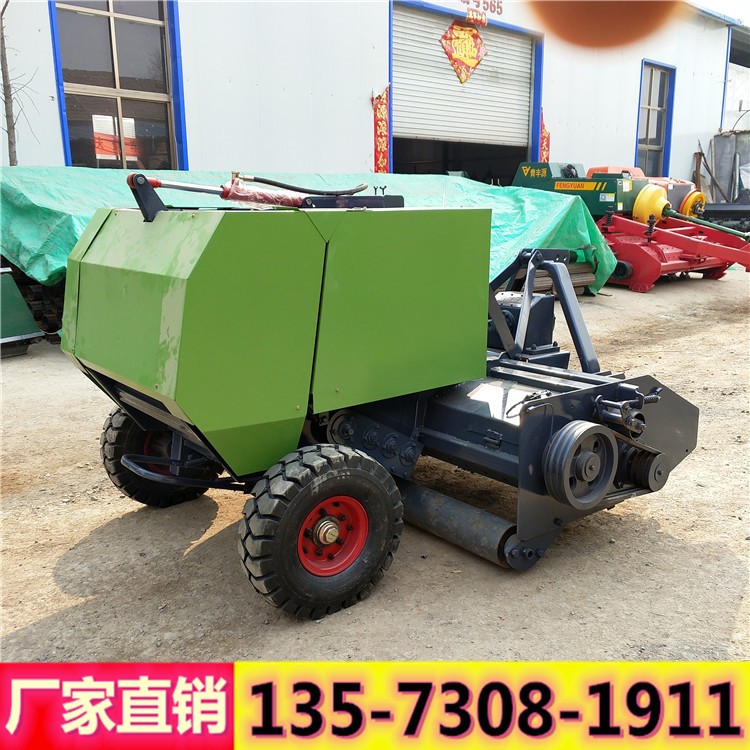 牵引式小麦秸秆捡拾打捆机 稻草 玉米秸秆粉碎打包机 小型圆捆机图4