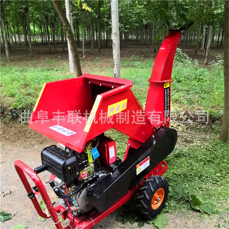 桃枝秸秆粉碎机 卧式树枝打碎机 手推式省力的果枝碎枝机图5