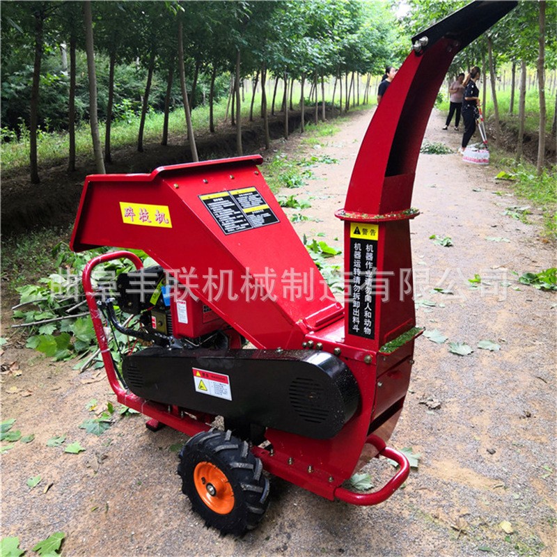 桃枝秸秆粉碎机 卧式树枝打碎机 手推式省力的果枝碎枝机图4