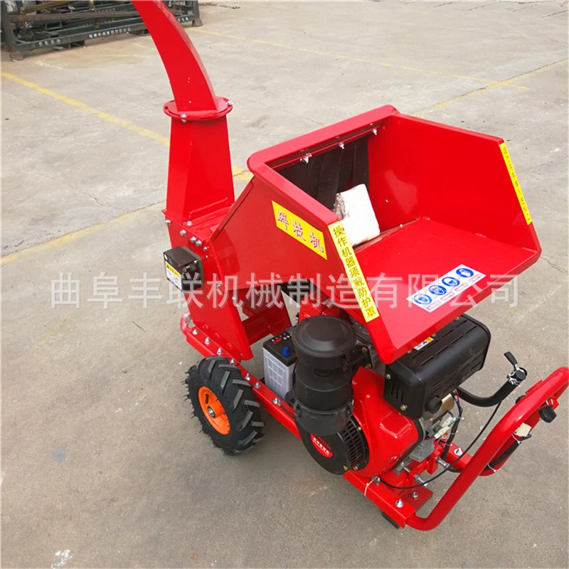 干鲜柠条粉碎机 手推式粗细树枝切碎机 农用多功能农作物碎枝机图2