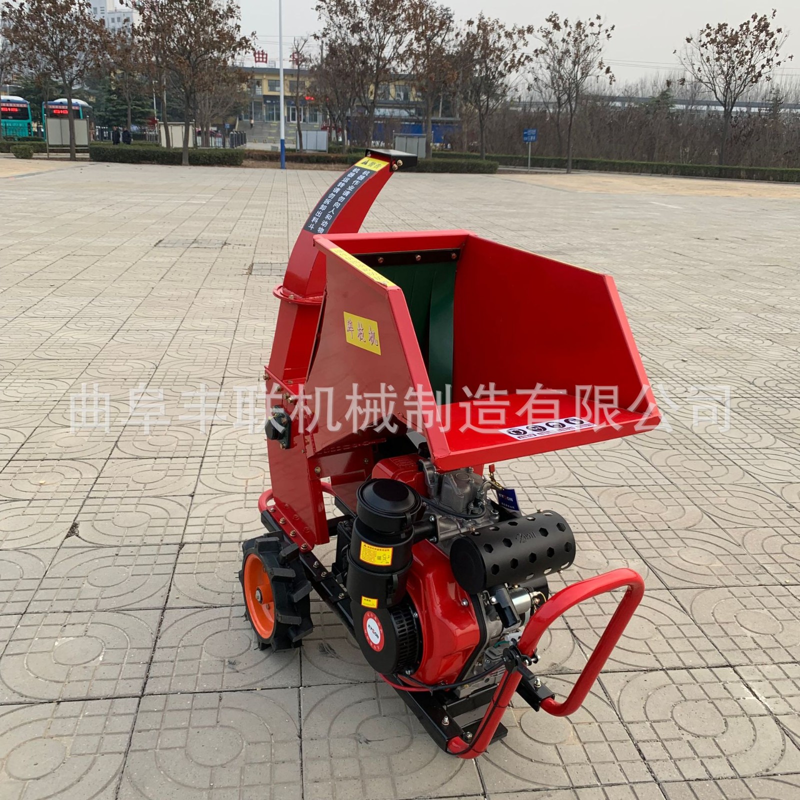 好操作枝条打碎机 柴油一键启动碎枝机 竹子秸秆树枝粉碎清理机图3