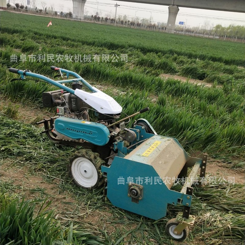 园林手扶式灭草机价格 葡萄园自走式荒草粉碎机 柴油前置割草机图3