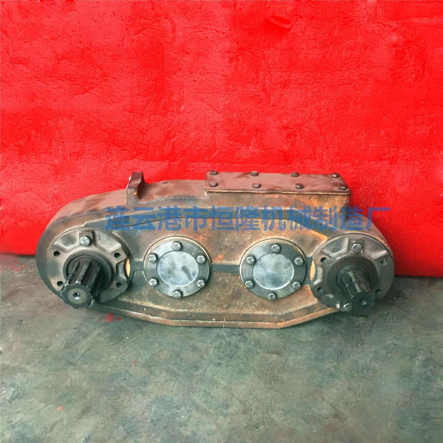 农机配件 旋耕机配件 变速箱 齿轮箱 箱体外壳 总成 四孔侧边箱图2