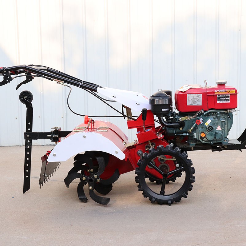 小型手扶式农用170型微耕机 多功能土壤旋耕机菜园开沟培土机图3