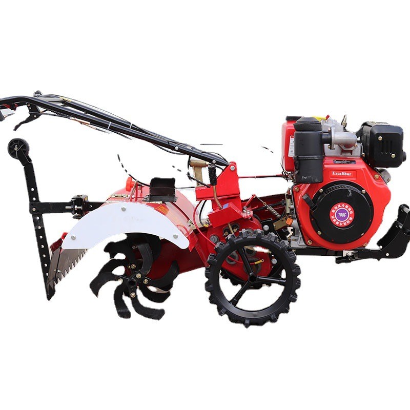 小型手扶式农用170型微耕机 多功能土壤旋耕机菜园开沟培土机图5