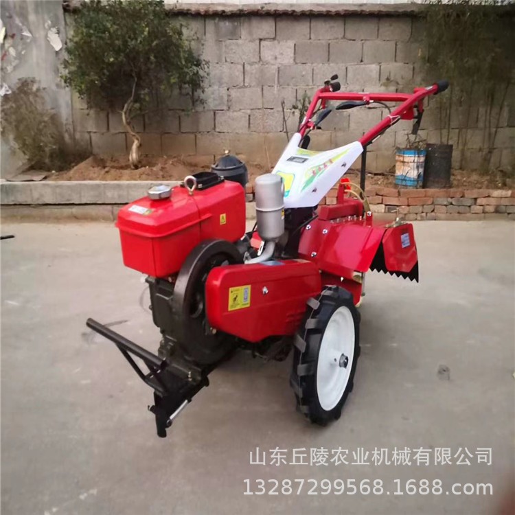 手扶拖拉机田园管理机小型耕地旋耕机硬地可用农用园林耕地机销售图2