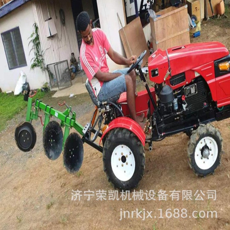 农场小四轮旋耕机12迷你拖拉机犁地松土除草拖拉机二驱单缸拖拉机图4