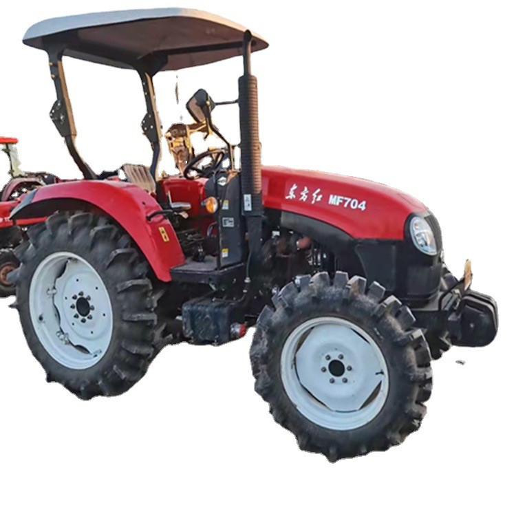 四驱MF大桥东方红拖拉机 水田旋耕704四轮拖拉机 农用拖拉机价格图5