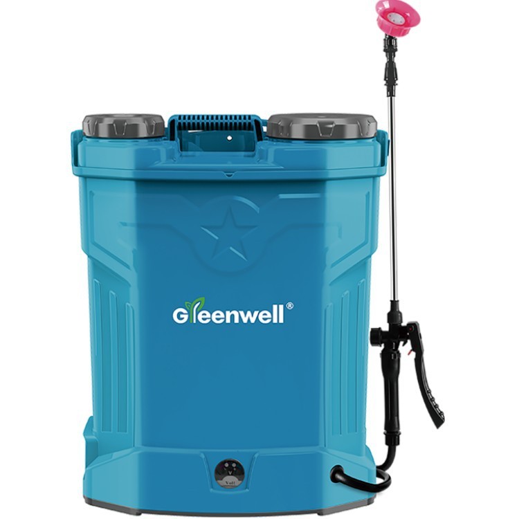 新款16L农用电动喷雾器背负式高压喷雾器打药机铅酸锂电喷雾器