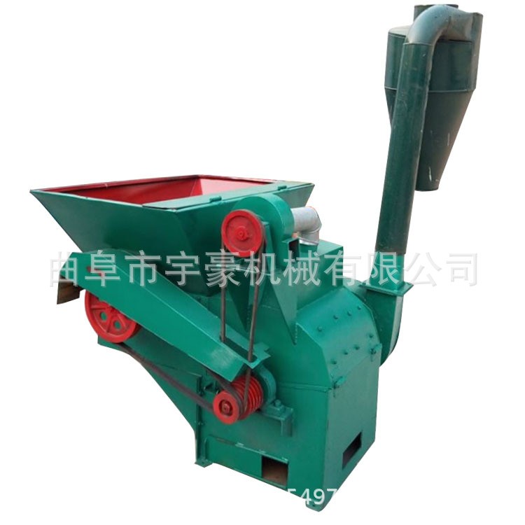 家用养羊饲料粉碎机 锤片式秸秆粉草机 沙克龙除尘草糠饲料机图5